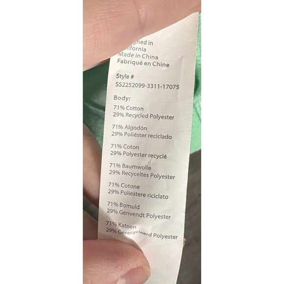 Fabletics Island Terry Boxy Button Up Mint Size 1X Beach Casual‎ - Picture 5 of 5
